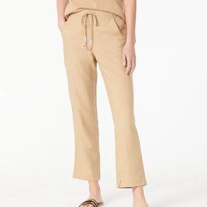 Tall Tie Waist Seaside Pant in Linen Blend